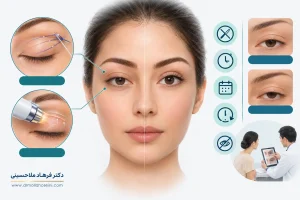 رفع افتادگی پلک بدون جراحی: روش‌ها، هزینه و نتایج